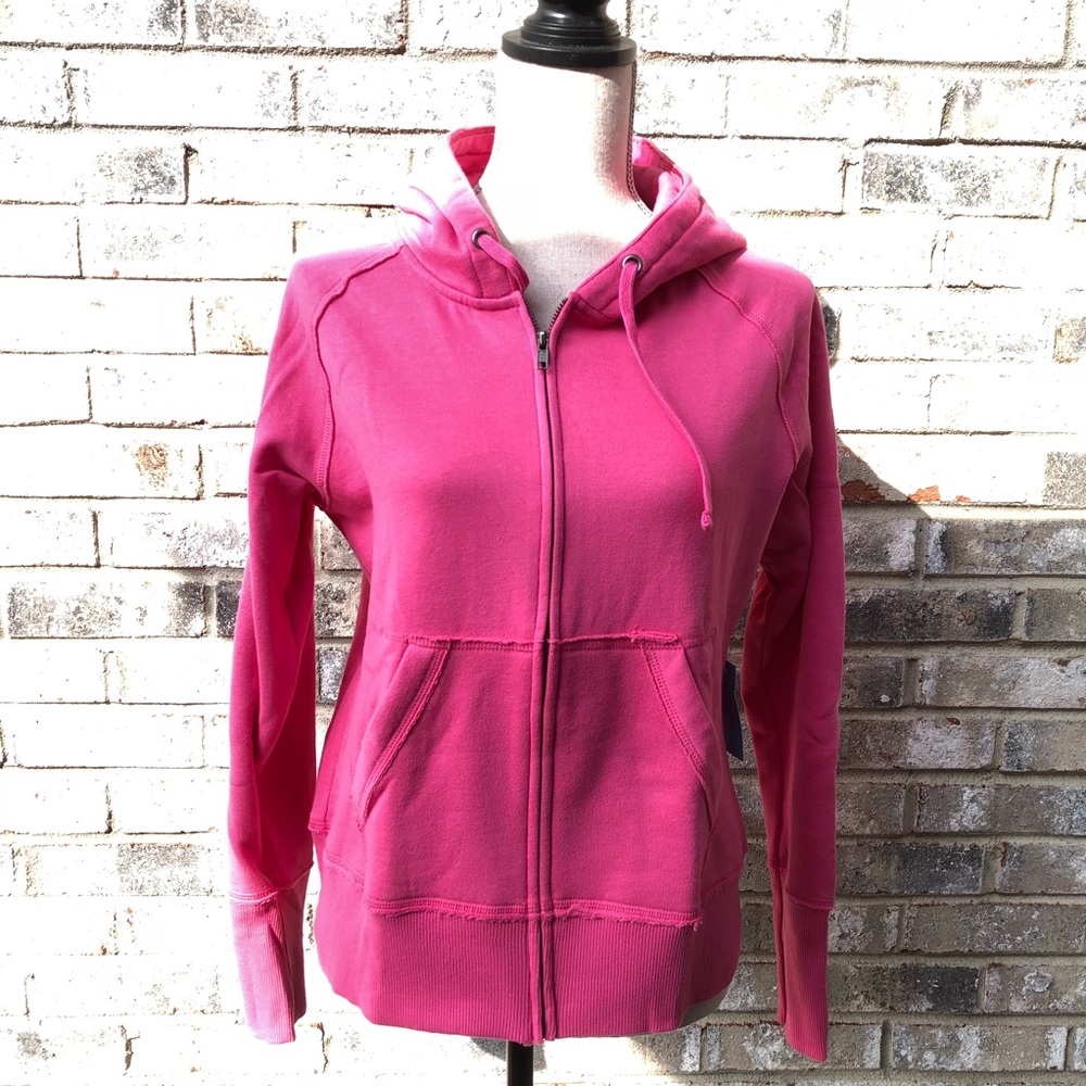 FINISH LINE FLEECE LINED ZIPPED HOODIE size L